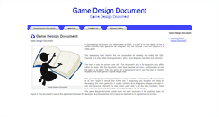 Desktop Screenshot of gamedesigndocument.org