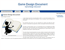 Tablet Screenshot of gamedesigndocument.org